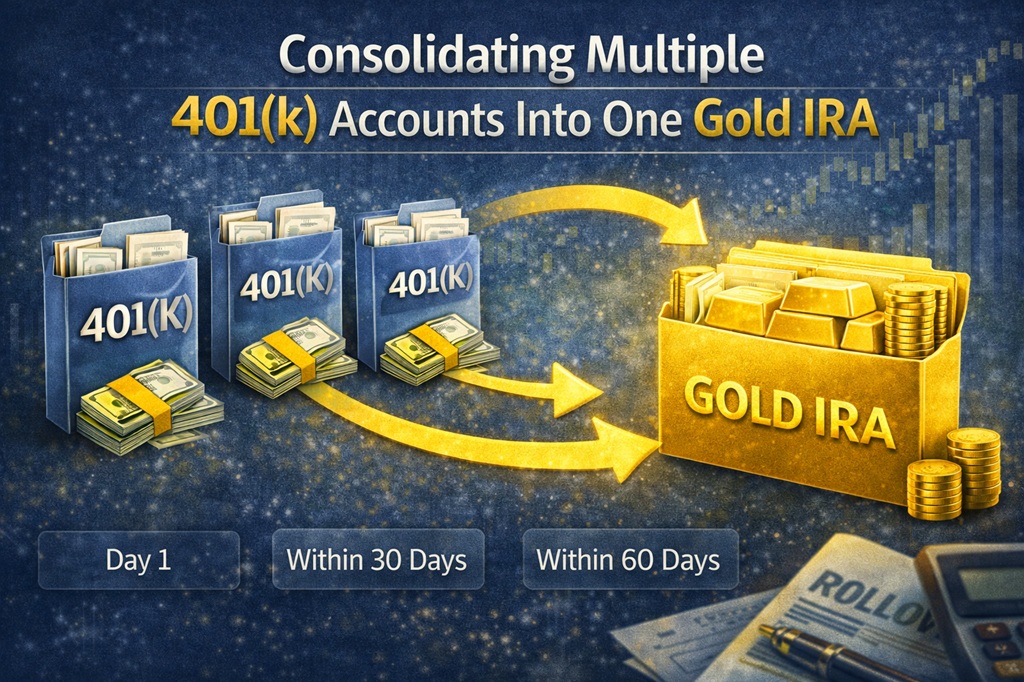 Consolidating Multiple 401(k) Accounts Into One Gold IRA