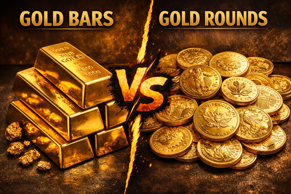 Gold Bars vs Gold Rounds